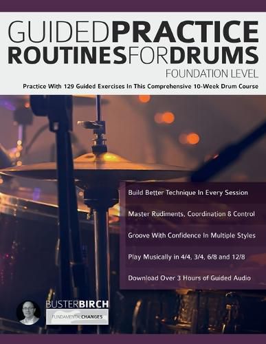 Cover image for Guided Practice Routines for Drums - Foundation Level
