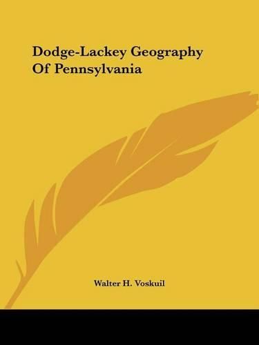 Cover image for Dodge-Lackey Geography of Pennsylvania