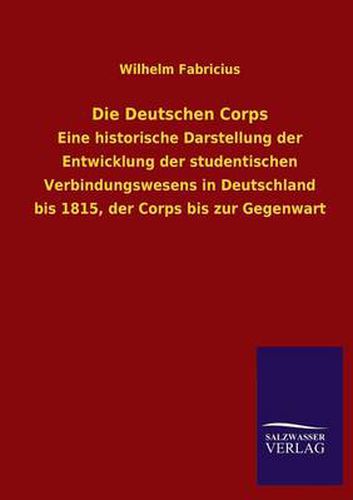 Cover image for Die Deutschen Corps