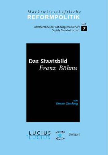 Cover image for Das Staatsbild Franz Boehms