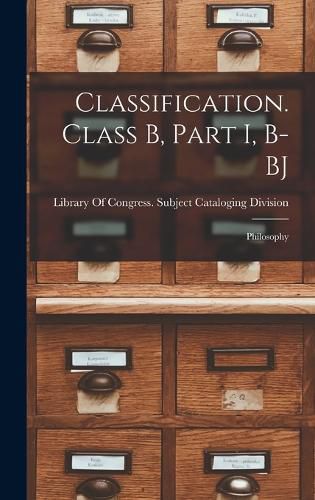 Cover image for Classification. Class B, Part I, B-BJ