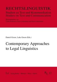 Cover image for Contemporary Approaches to Legal Linguistics