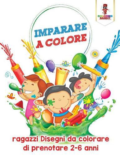 Imparare A Colore: Ragazzi Disegni Da Colorare Di Prenotare 2-6 Anni