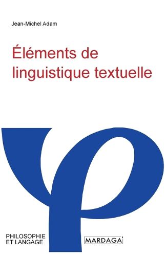 Cover image for Elements de linguistique textuelle
