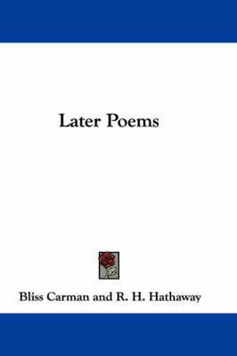 Cover image for Later Poems