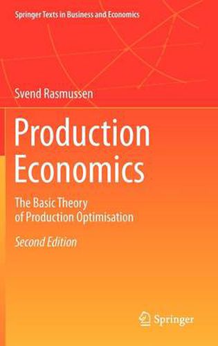 Cover image for Production Economics: The Basic Theory of Production Optimisation