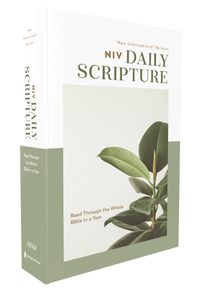 Cover image for NIV, Daily Scripture, Paperback, White/Sage, Comfort Print