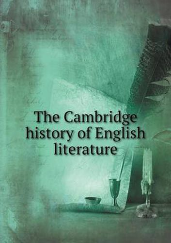 Cover image for The Cambridge history of English literature