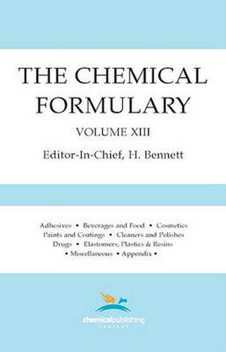 Cover image for The Chemical Formulary, Volume 13: Volume 13