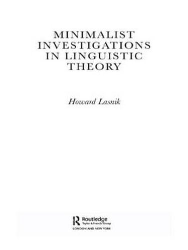 Cover image for Minimalist Investigations in Linguistic Theory