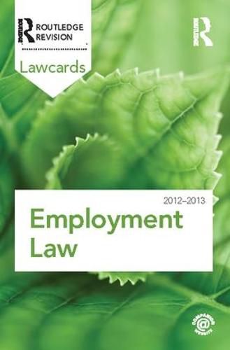 Cover image for Employment Lawcards 2012-2013