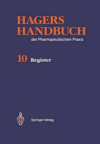 Cover image for Hagers Handbuch der Pharmazeutischen Praxis: Register