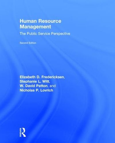 Human Resource Management: The Public Service Perspective