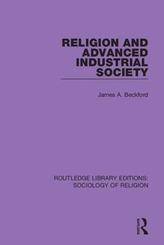 Cover image for Religion and Advanced Industrial Society