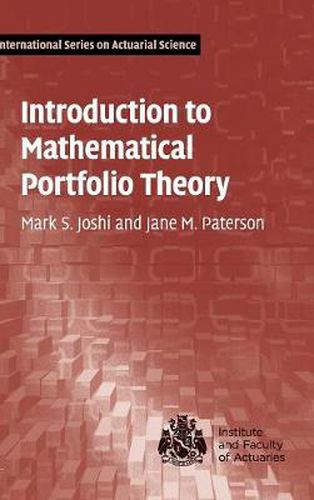 Cover image for Introduction to Mathematical Portfolio Theory