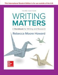 Cover image for ISE Writing Matters: A Handbook for Writing and Research 3e TABBED
