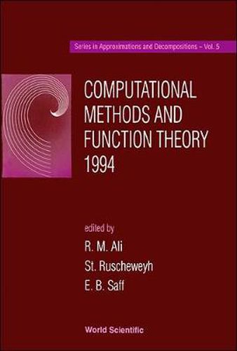 Cover image for Computational Methods And Function Theory 1994 - Proceedings Of The Conference