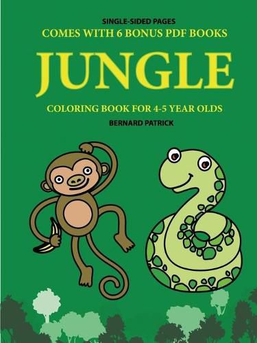 Cover image for Coloring Book for 4-5 Year Olds (Jungle)