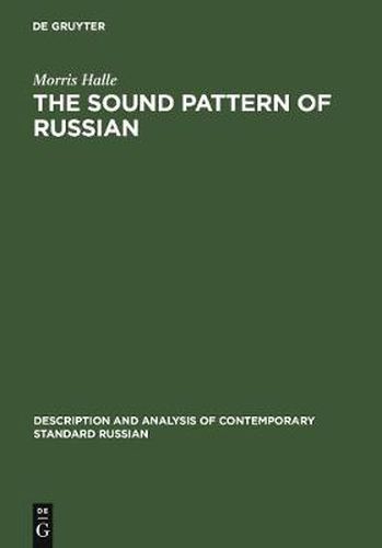 Cover image for The Sound Pattern of Russian: A Linguistic and Acoustical Investigation