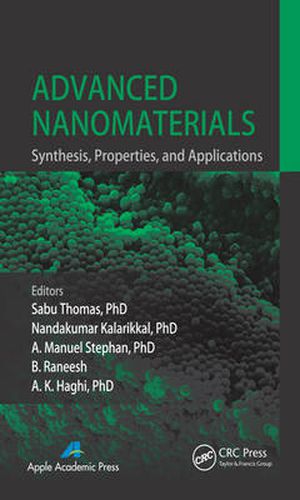 Cover image for Advanced Nanomaterials: Synthesis, Properties, and Applications