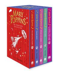 Cover image for Mary Poppins - The Complete Collection Box Set: Mary Poppins, Mary Poppins Comes Back, Mary Poppins Opens the Door, Mary Poppins in the Park, Mary Poppins in Cherry Tree Lane / Mary Poppins and the House Next Door