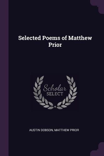 Cover image for Selected Poems of Matthew Prior