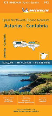 Cover image for Asturias Cantabria - Michelin Regional Map 572