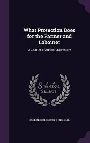 Cover image for What Protection Does for the Farmer and Labourer: A Chapter of Agricultural History