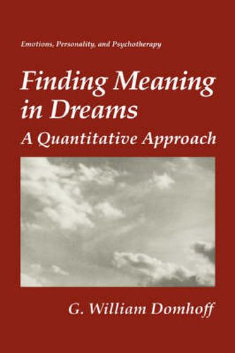Cover image for Finding Meaning in Dreams: A Quantitative Approach