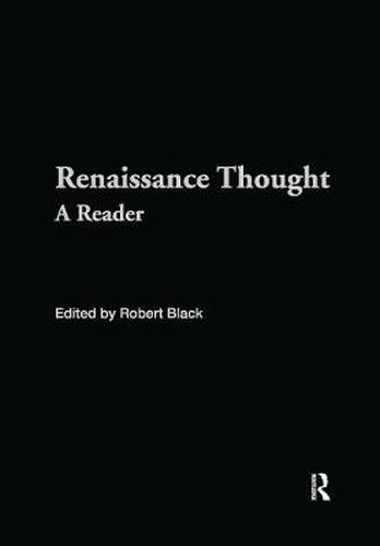 Cover image for Renaissance Thought: A Reader