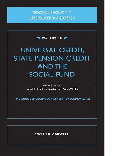 Cover image for Social Security Legislation 2023/24 Volume II