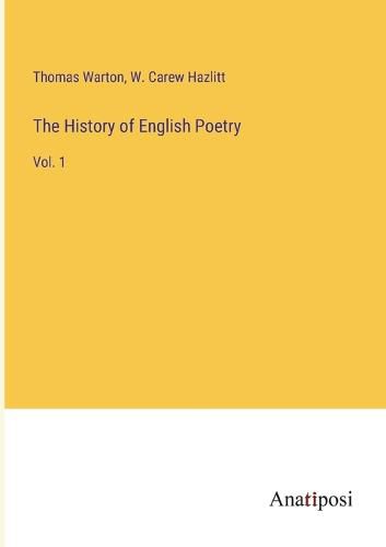 Cover image for The History of English Poetry