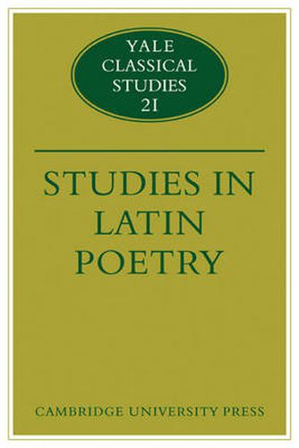 Studies in Latin Poetry