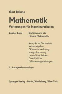 Cover image for Einfurung in Die Hoehere Mathematik