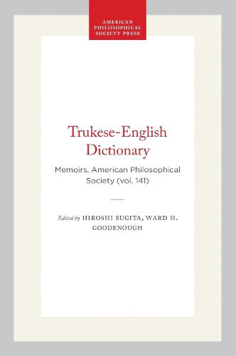 Cover image for Trukese-English Dictionary