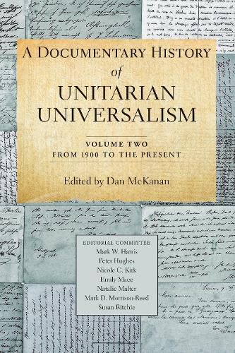 Cover image for A Documentary History of Unitarian Universalism