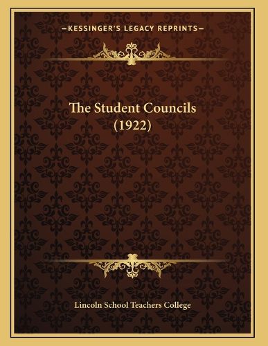 Cover image for The Student Councils (1922)