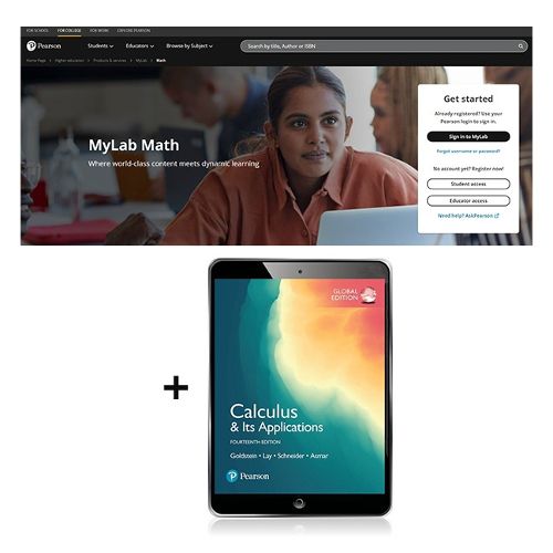 Cover image for Calculus & Its Applications, Global Edition -- MyLab Mathematics with Pearson eText