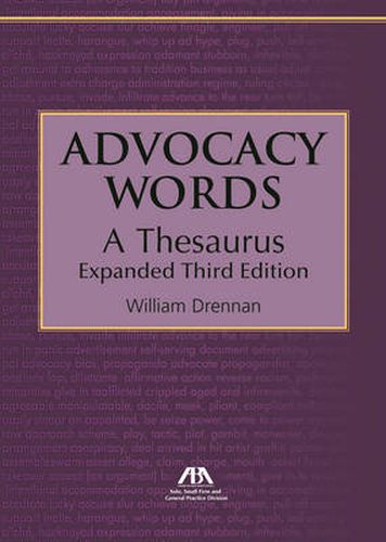 Advocacy Words, a Thesaurus