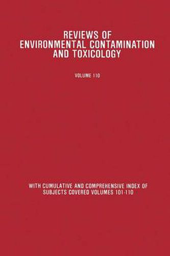 Cover image for Reviews of Environmental Contamination and Toxicology: Continuation of Residue Reviews