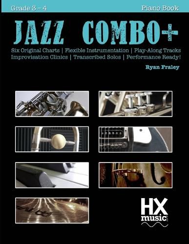 Cover image for Jazz Combo Plus, Piano Book 1: Flexible Combo Charts - Solo Transcriptions - Play-Along Tracks