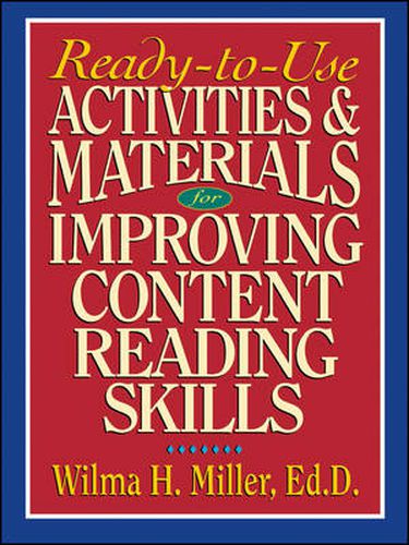 Cover image for Ready-to-Use Activities and Materials for Improving Content Reading Skills