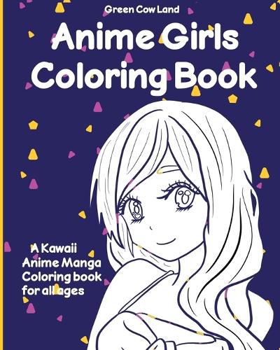 Cover image for Anime Girls Coloring Book