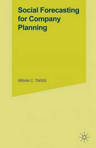 Cover image for Social Forecasting for Company Planning