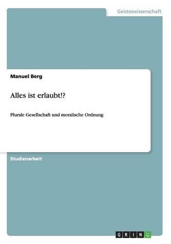 Cover image for Alles Ist Erlaubt!?