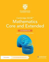 Cover image for Cambridge IGCSE (TM) Mathematics Core and Extended Coursebook with Cambridge Online Mathematics (2 Years' Access)