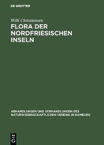 Cover image for Flora der Nordfriesischen Inseln