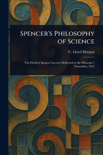 Cover image for Spencer's Philosophy of Science