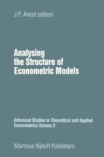 Cover image for Analysing the Structure of Economic Models