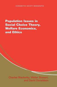 Cover image for Population Issues in Social Choice Theory, Welfare Economics, and Ethics